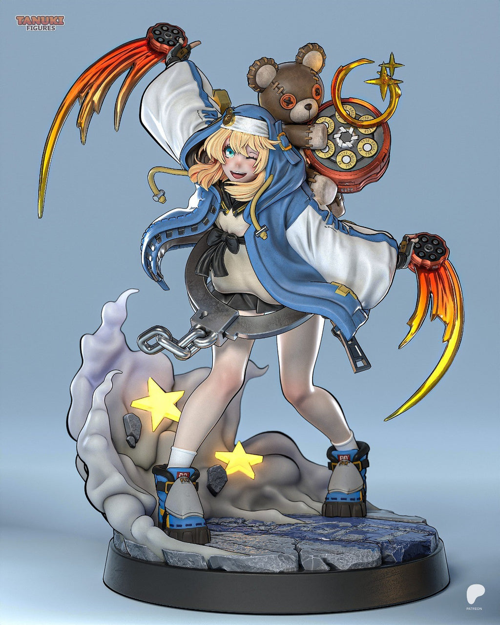 Bridget (Guilty Gear) 3D Printed Garage Kit Figure