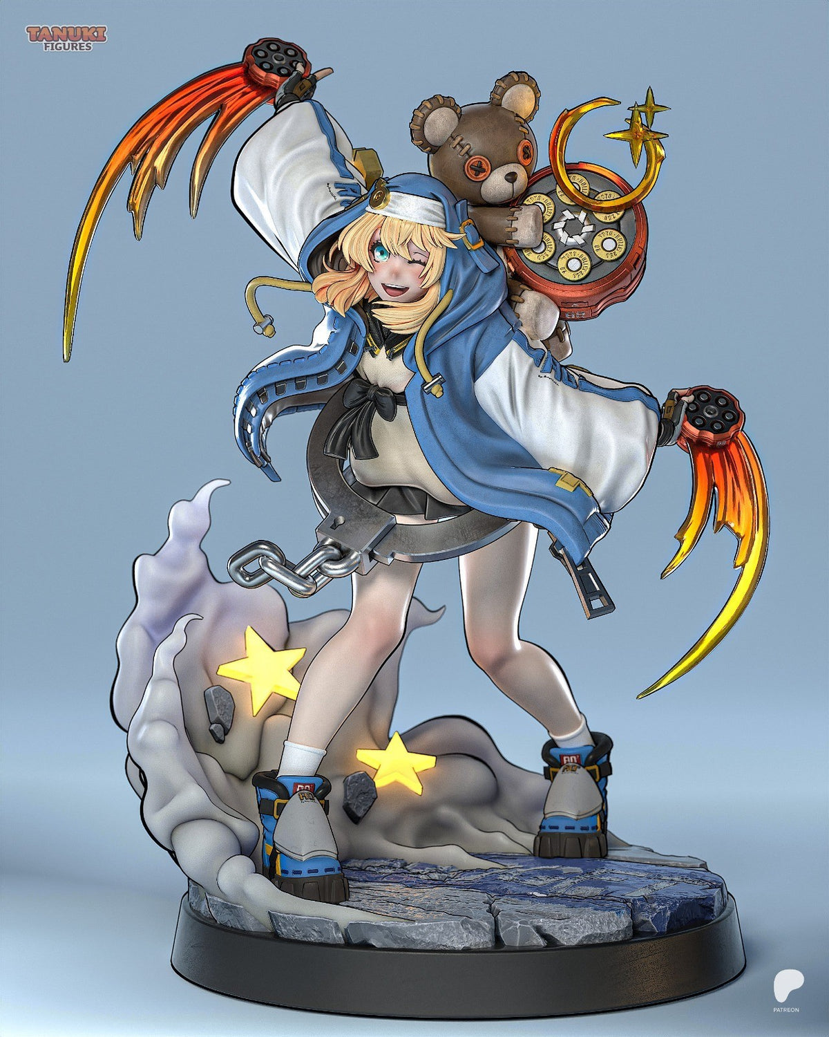 Bridget (Guilty Gear) 3D Printed Garage Kit Figure