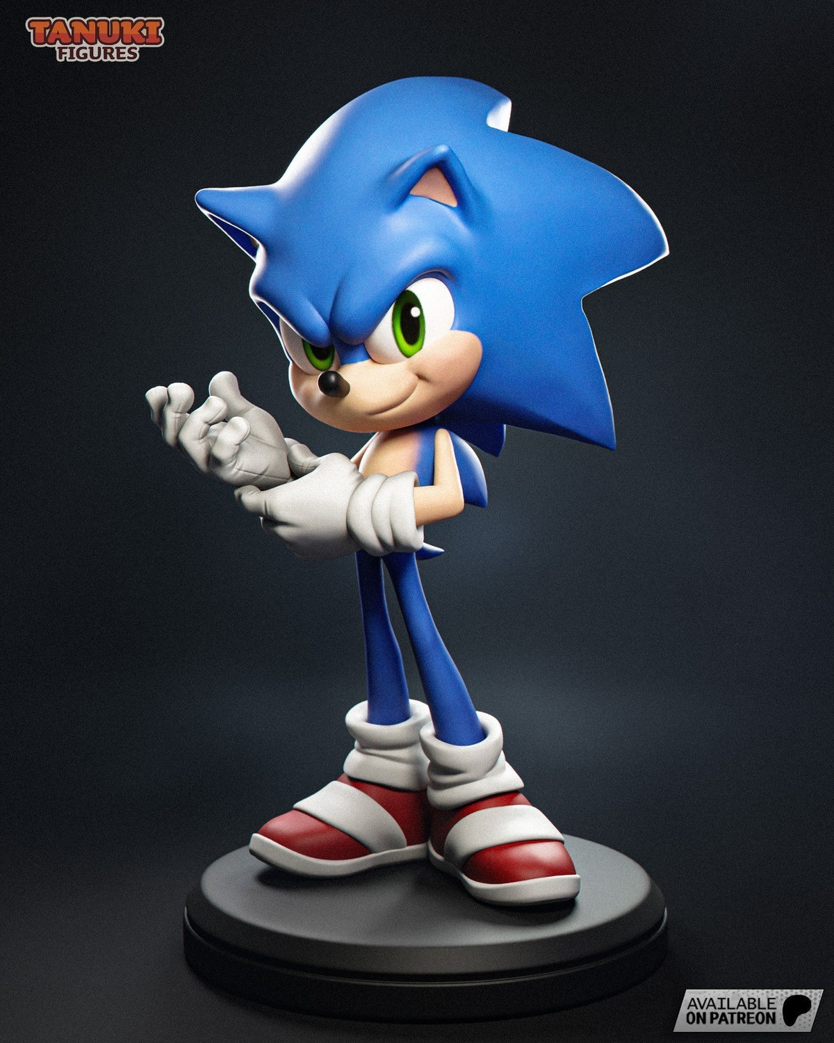 Sonic Toon (Sonic) 3D Printed Garage Kit Figure