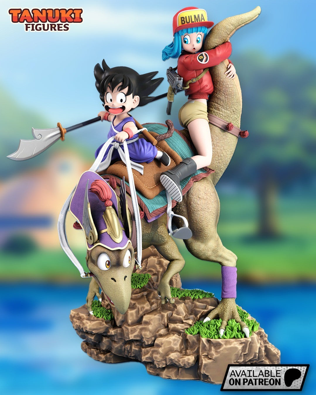 Goku & Bulma Diorama (Dragon Ball) 3D Printed Garage Kit