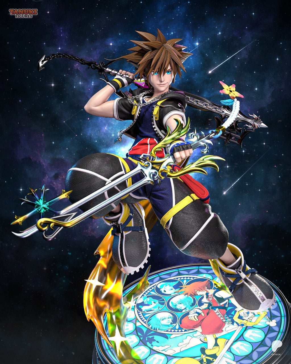 Sora (Kingdom Hearts) 3D Printed Garage Kit Figure