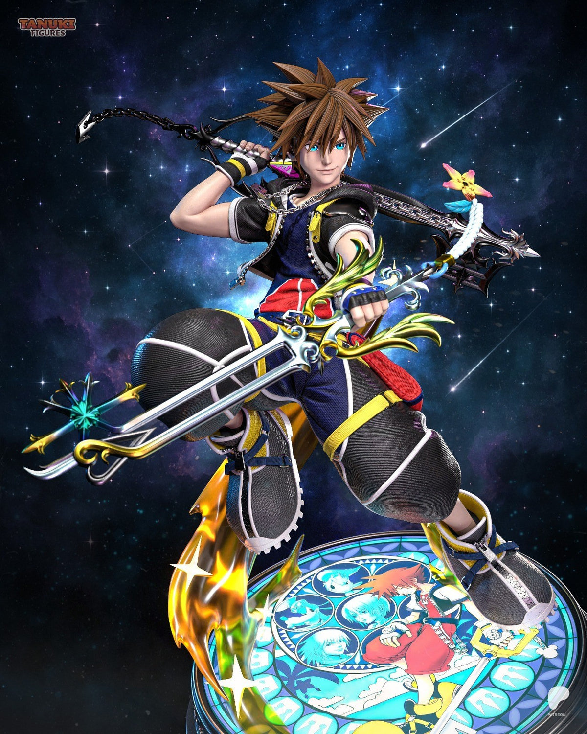 Sora (Kingdom Hearts) 3D Printed Garage Kit Figure