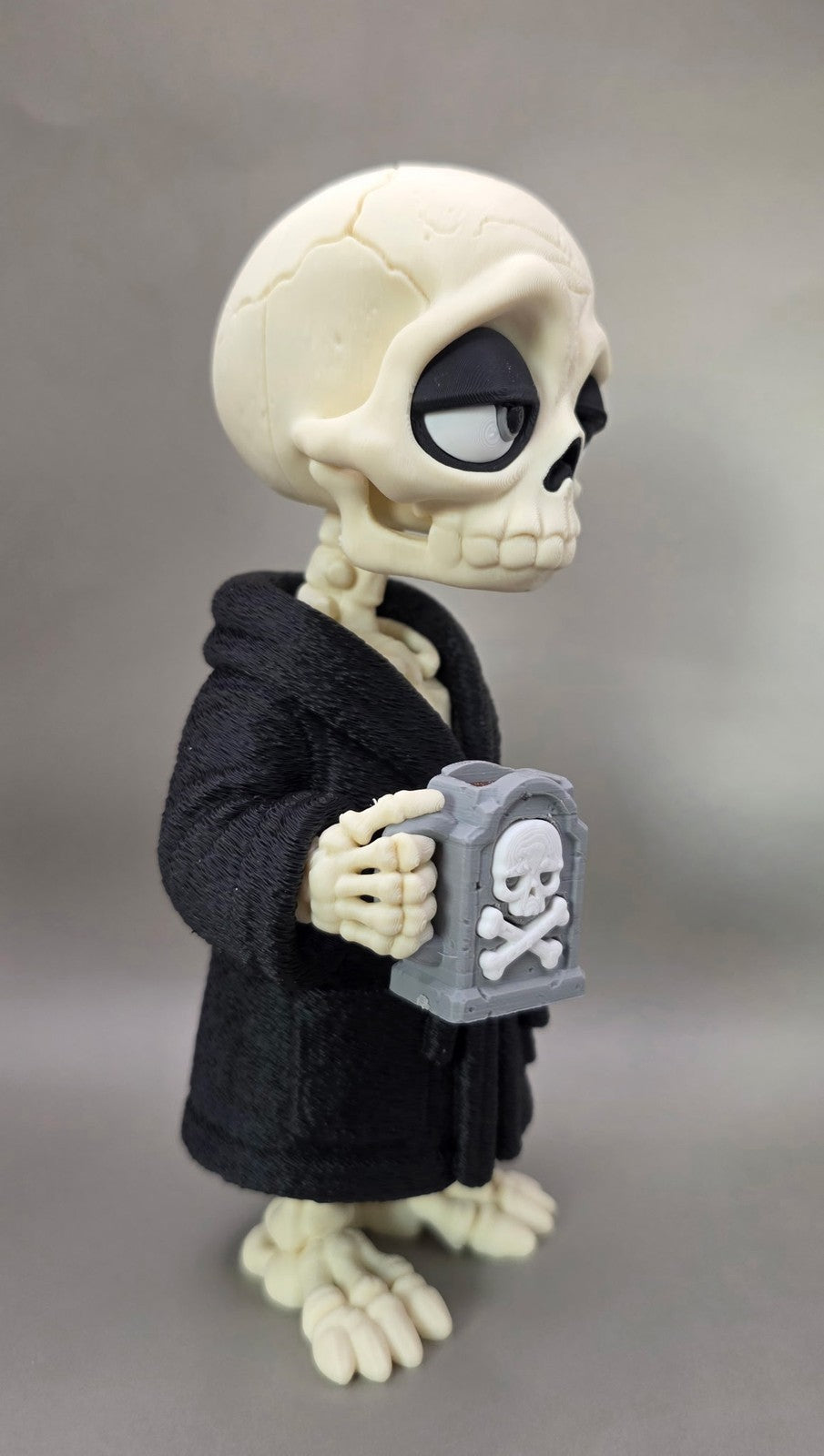 Tired Halloween Skeleton Figure
