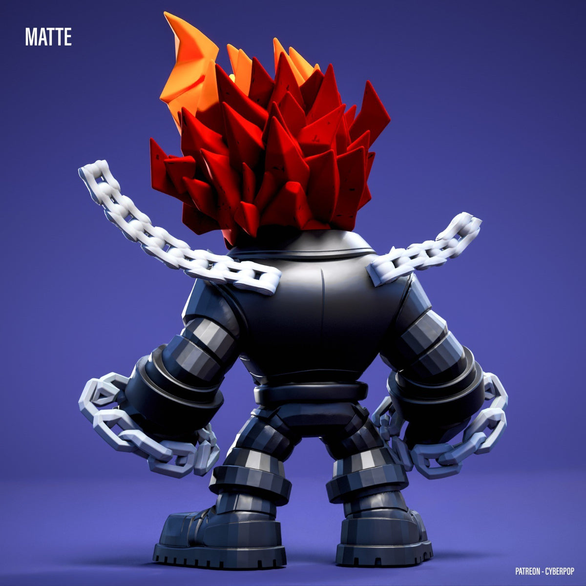 Ghost Rider Marvel Fan Art Figure Full Colour 3D Printed Statue