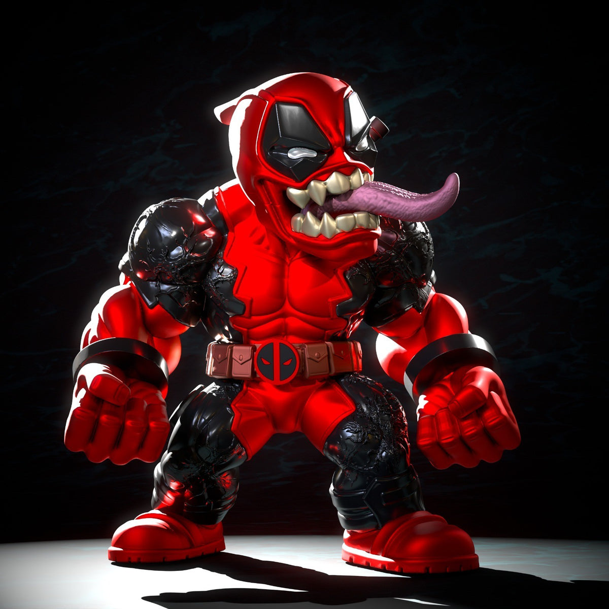 Venompool Marvel Fan Art Figure Full Colour 3D Printed Statue