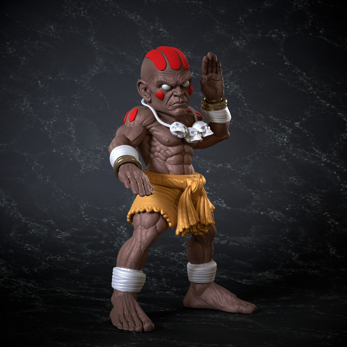 Dhalsim Street Fighter Fan Art Figure Full Colour 3D Printed Statue