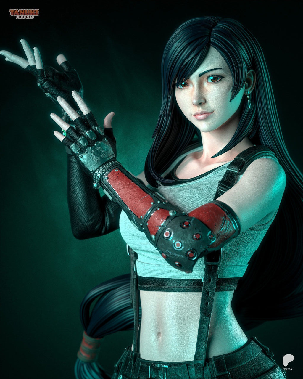 Tifa (Final Fantasy VII) 3D Printed Garage Kit Figure