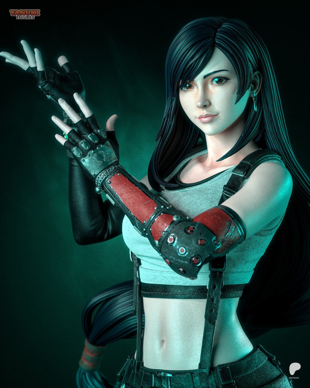 Tifa (Final Fantasy VII) 3D Printed Garage Kit Figure
