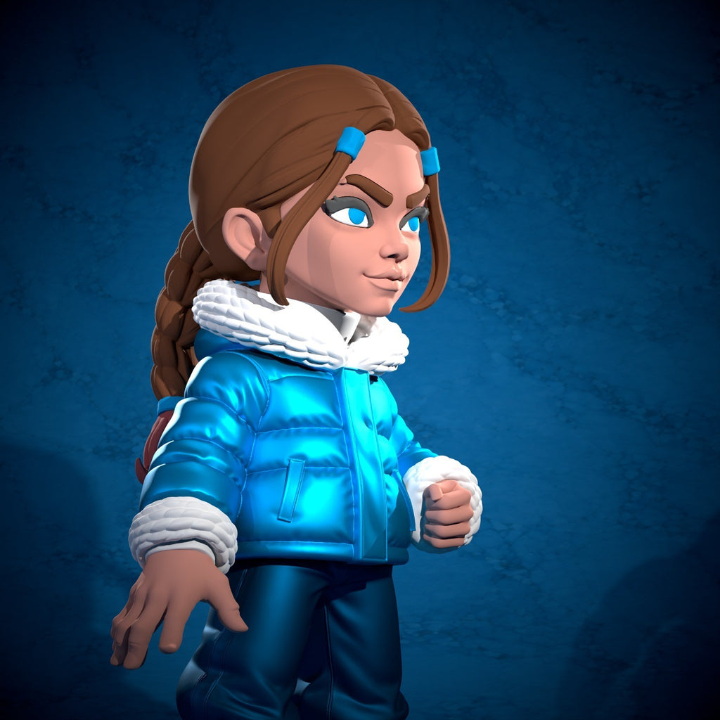 Katara Avatar Last Airbender Fan Art Figure Full Colour 3D Printed Statue