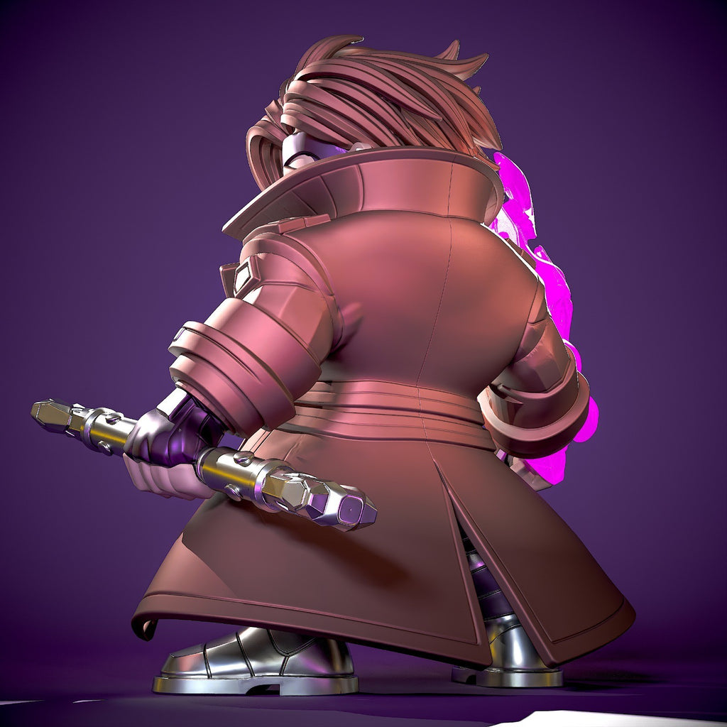Gambit Marvel Fan Art Figure Full Colour 3D Printed Statue