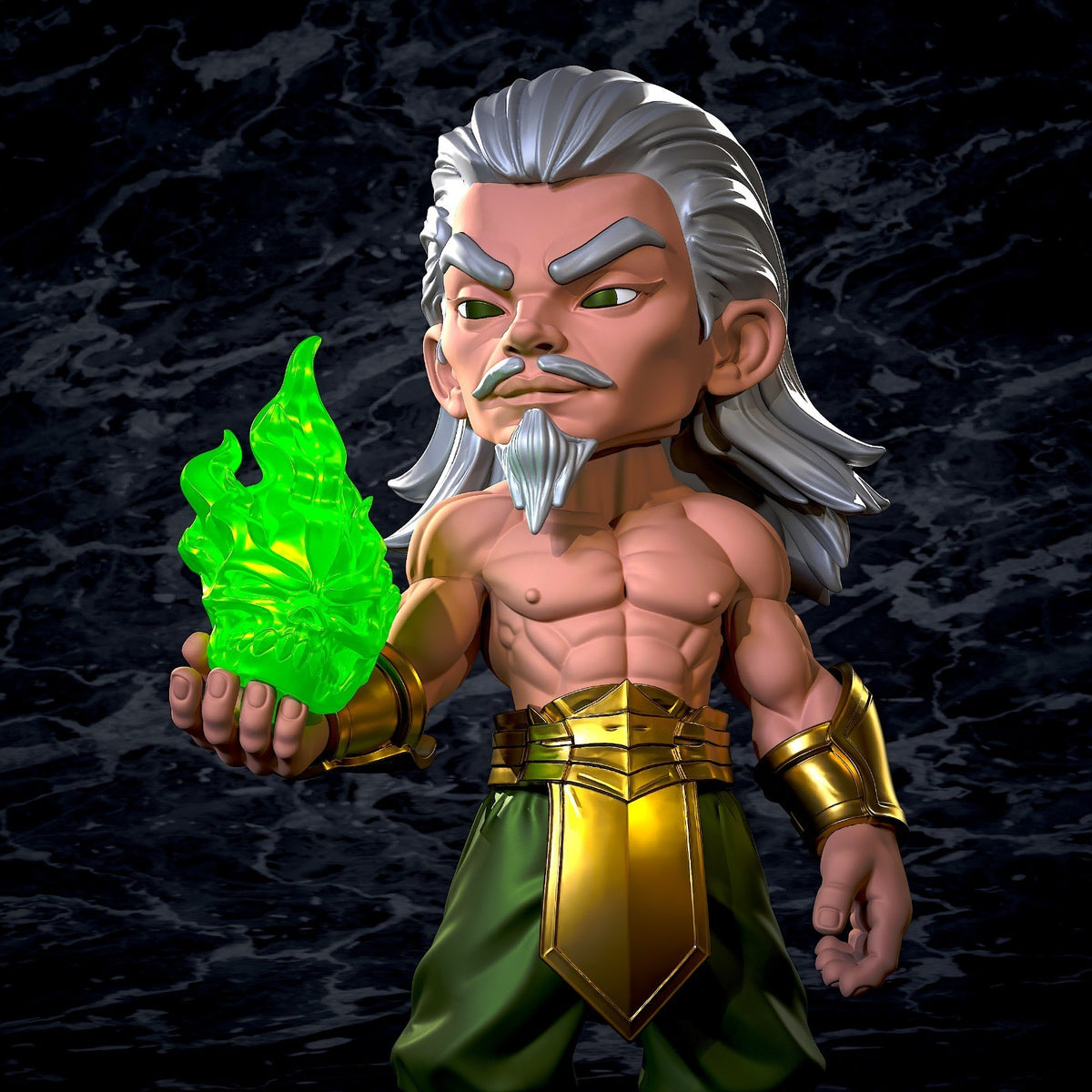 Shang Tsung Mortal Kombat Fan Art Figure Full Colour 3D Printed Statue