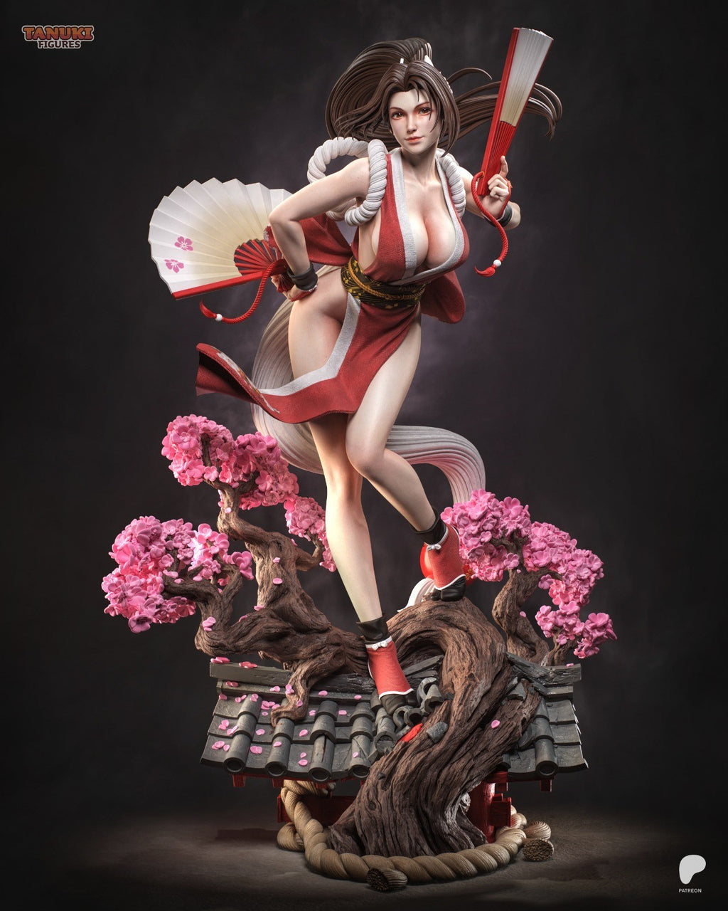 Mai Shiranui (King of Fighters) 3D Printed Garage Kit Figure