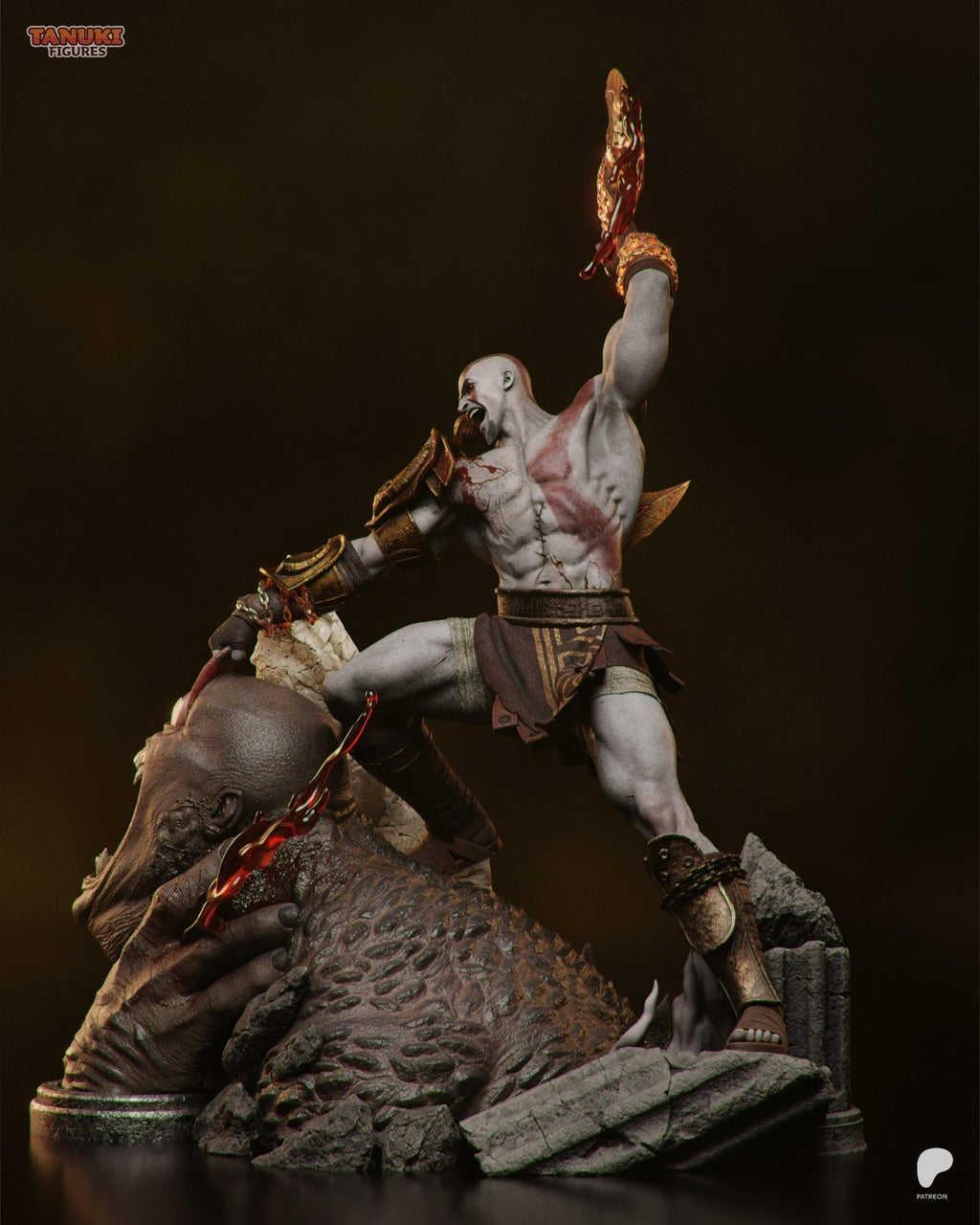 Kratos V2 (God of War) 3D Printed Garage Kit Figure