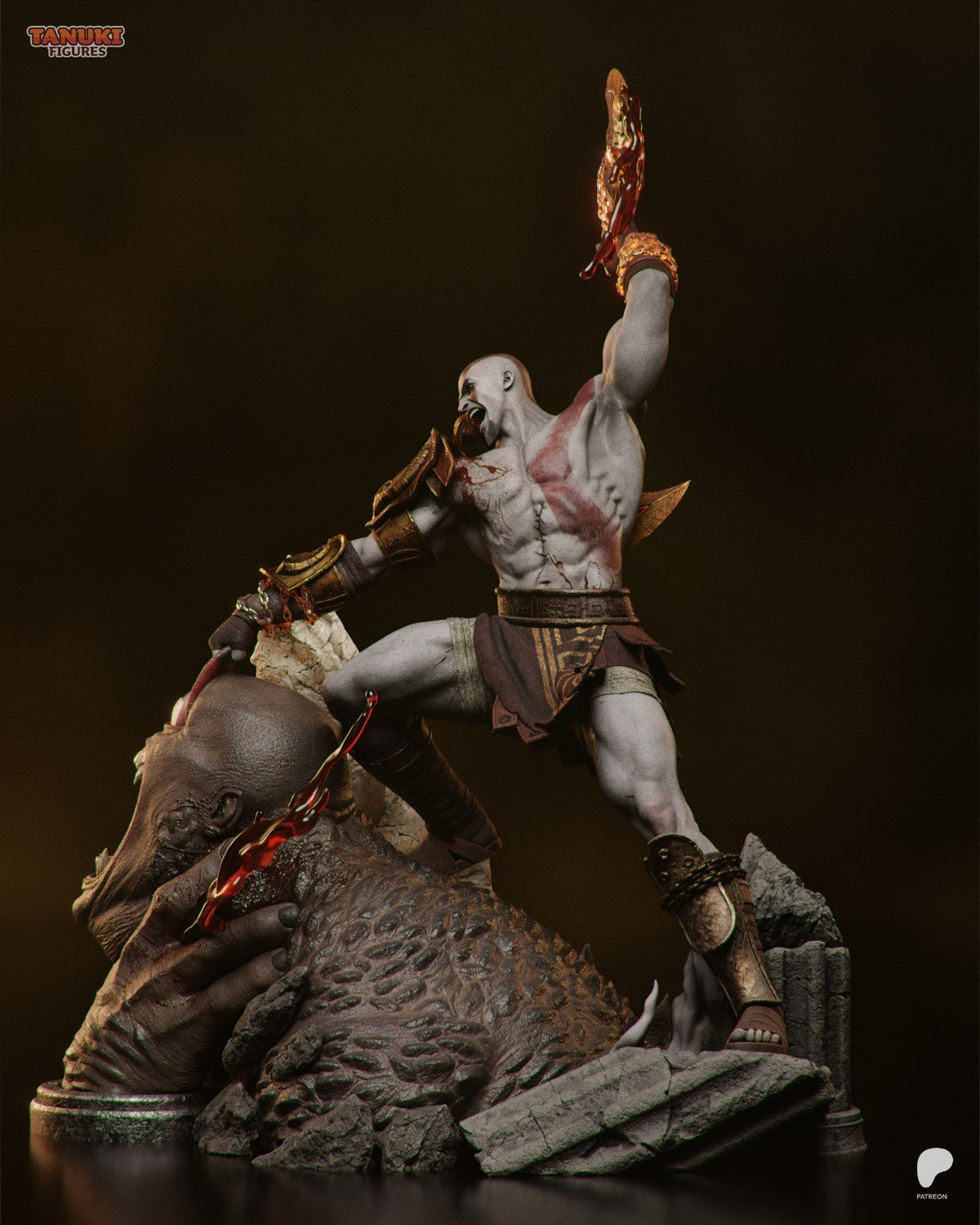 Kratos V2 (God of War) 3D Printed Garage Kit Figure