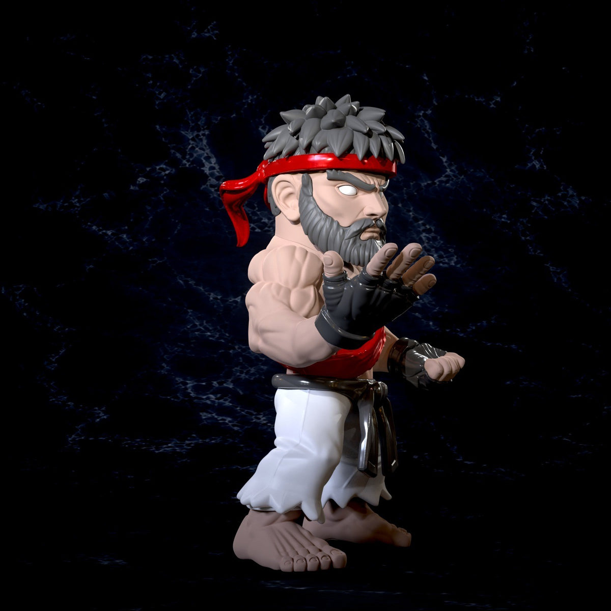 Ryu SF6 Street Fighter Fan Art Figure Full Colour 3D Printed Statue