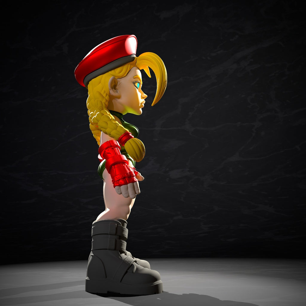 Cammy Classic Street Fighter Fan Art Figure Full Colour 3D Printed Statue
