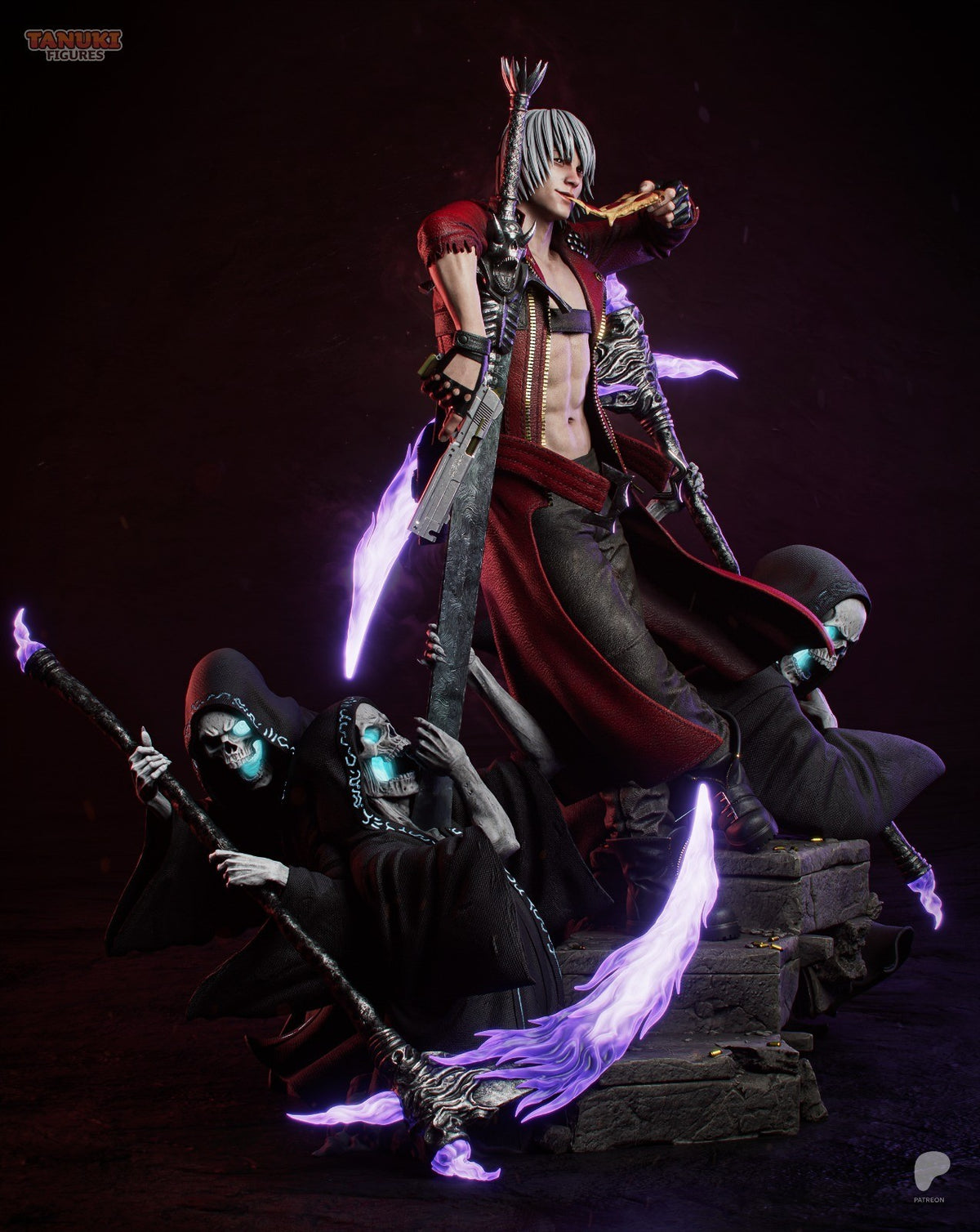 Dante (Devil May Cry 3) 3D Printed Garage Kit Figure