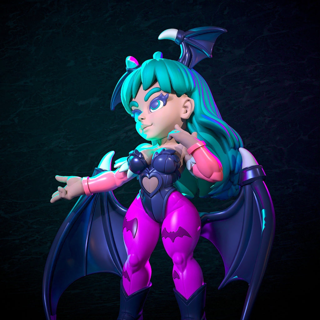 Morrigan Aensland Darkstalkers Fan Art Figure Full Colour 3D Printed Statue