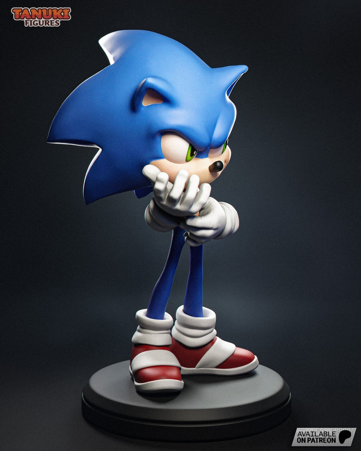 Sonic Toon (Sonic) 3D Printed Garage Kit Figure