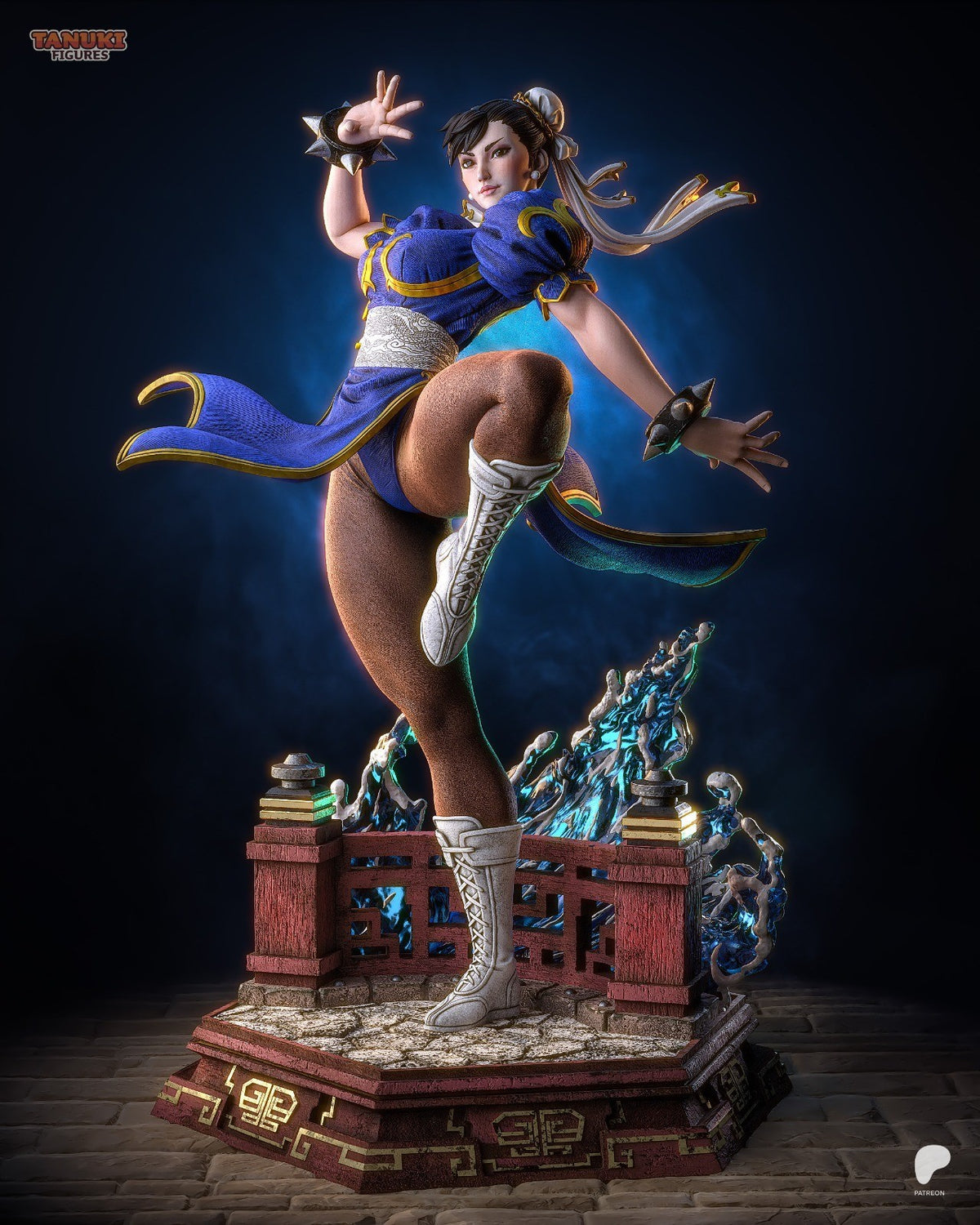 Chun-Li (Street Fighter) 3D Printed Garage Kit Figure