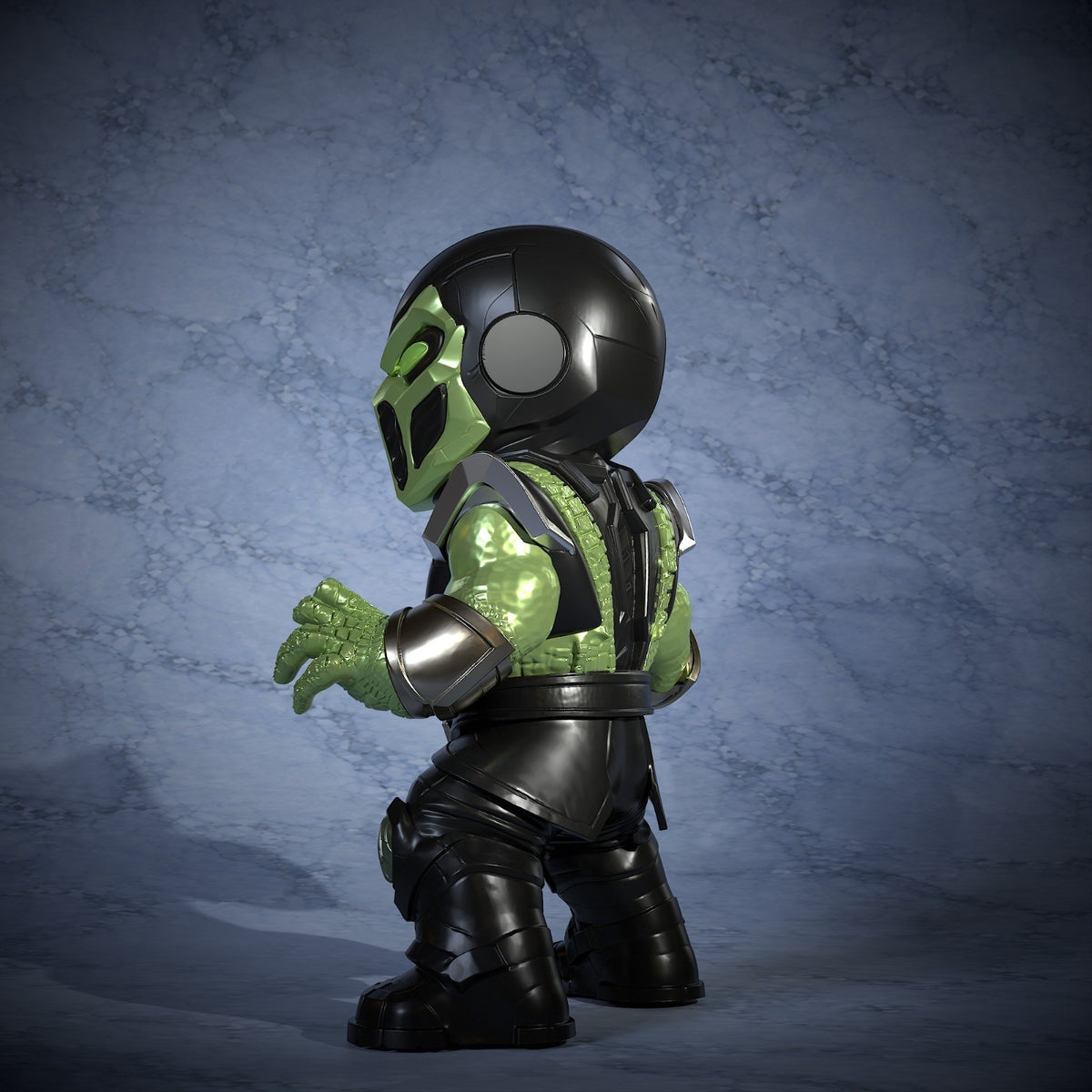 Reptile Mortal Kombat Fan Art Figure Full Colour 3D Printed Statue