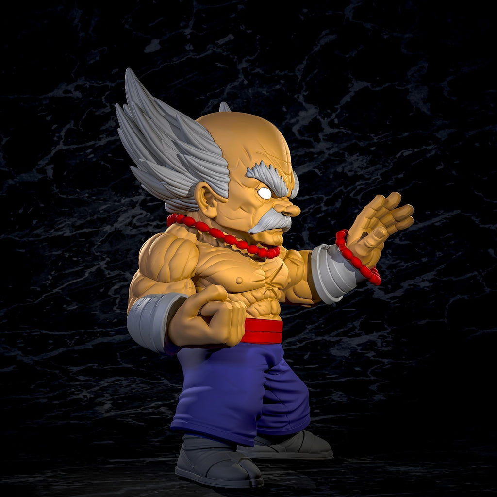 Heihachi Mishima Tekken Fan Art Figure Full Colour 3D Printed Statue