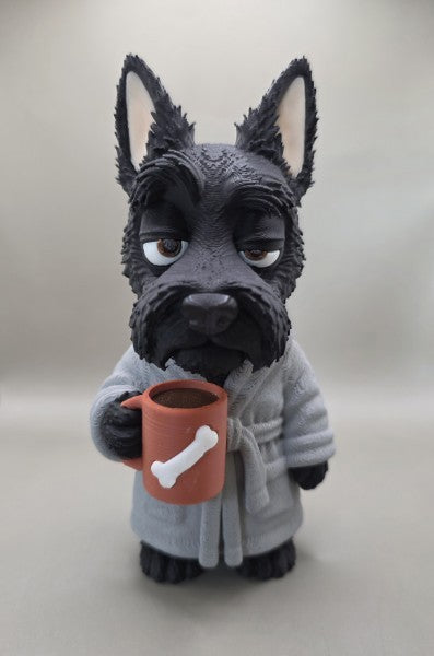 Tired Scottish Terrier Figure