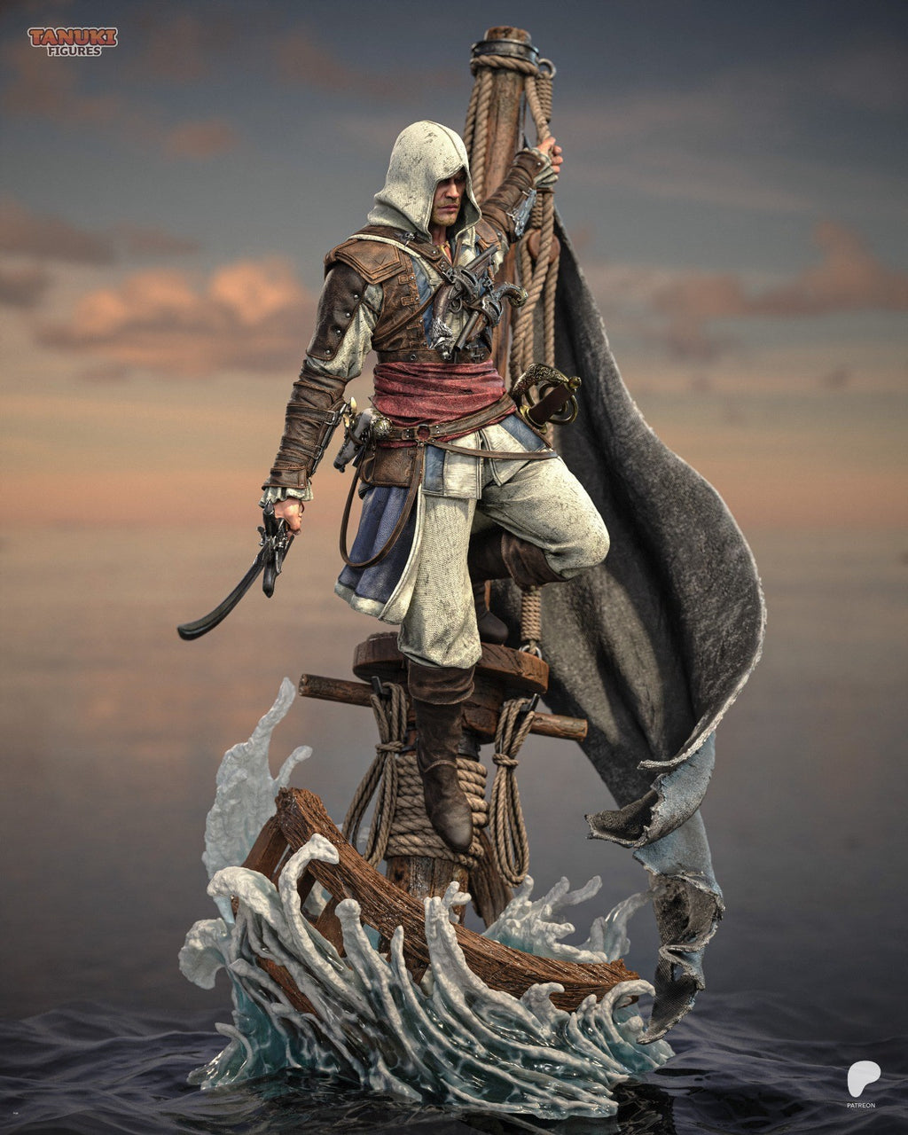 Edward Kenway (Assassin's Creed) 3D Printed Garage Kit Figure