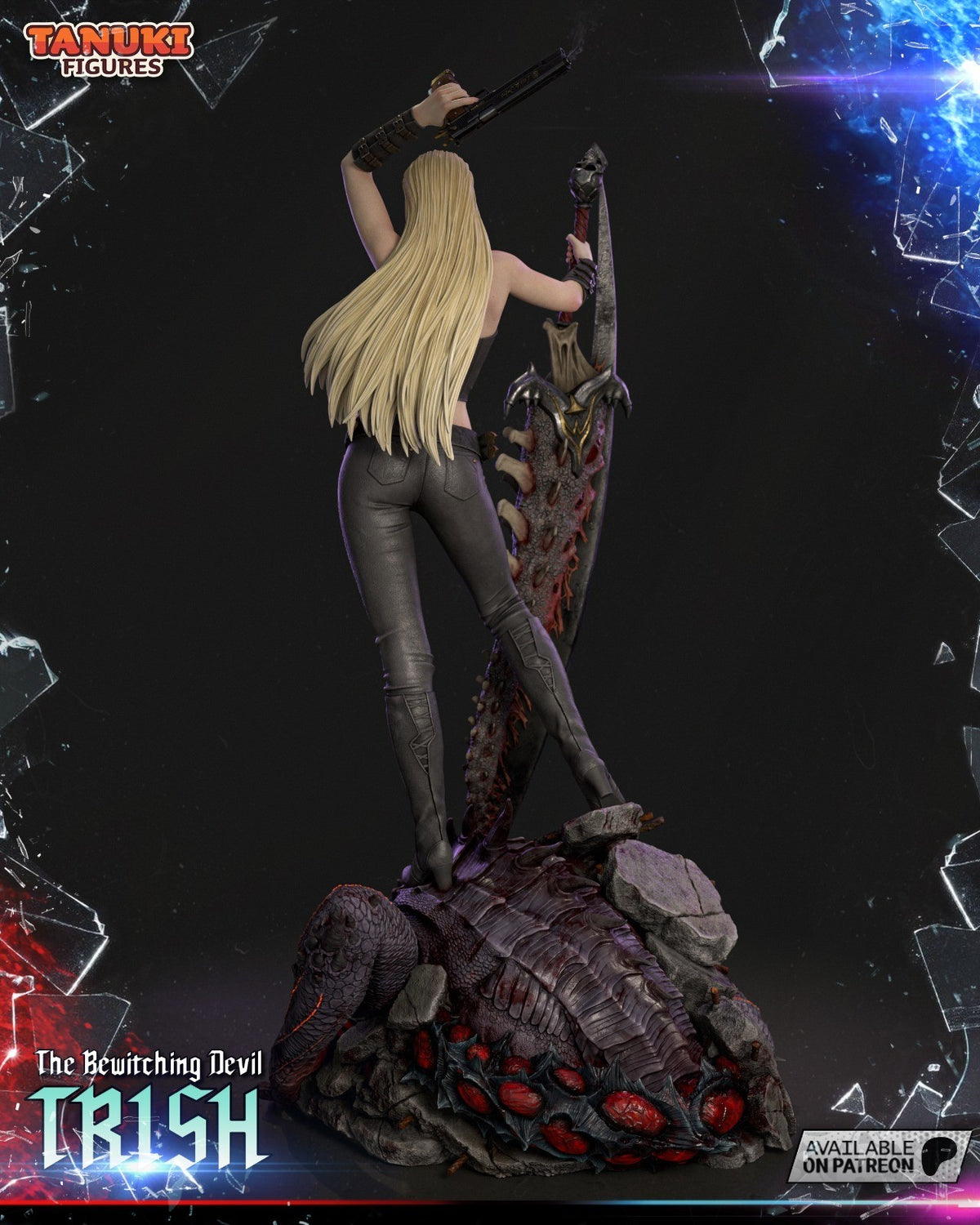 Trish (Devil May Cry) 3D Printed Garage Kit Figure
