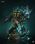 Big Daddy & Little Sister (BioShock) 3D Printed Garage Kit Figure