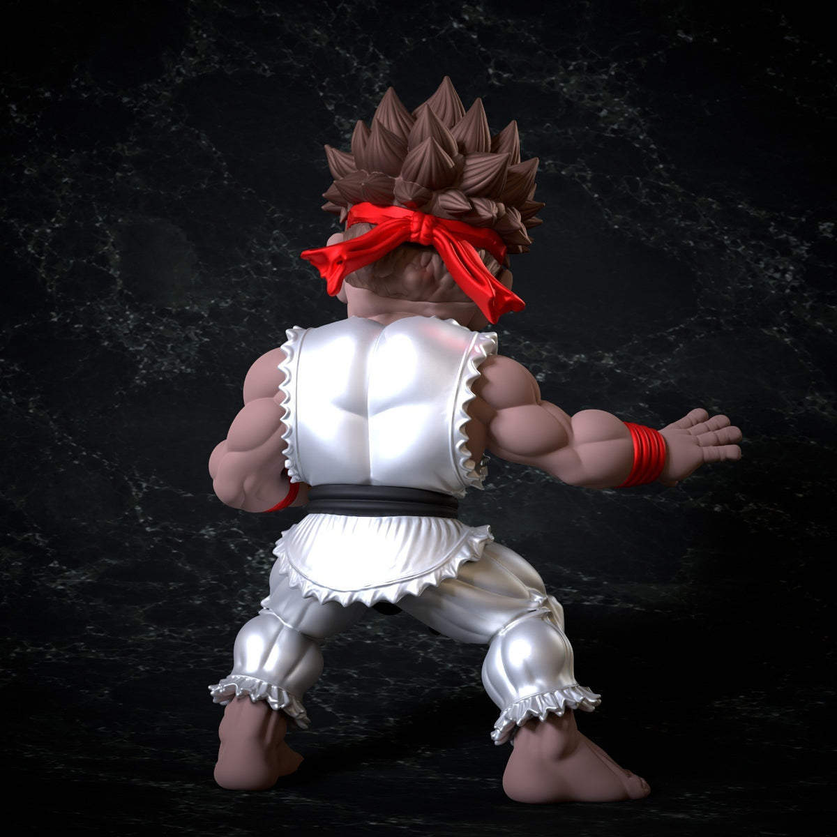 Ryu Classic Street Fighter Fan Art Figure Full Colour 3D Printed Statue