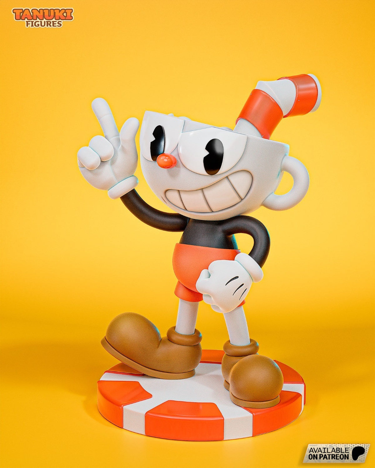 Cuphead Toon (Cuphead) 3D Printed Garage Kit Figure