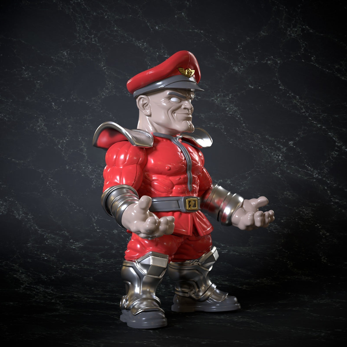 M. Bison Street Fighter Fan Art Figure Full Colour 3D Printed Statue