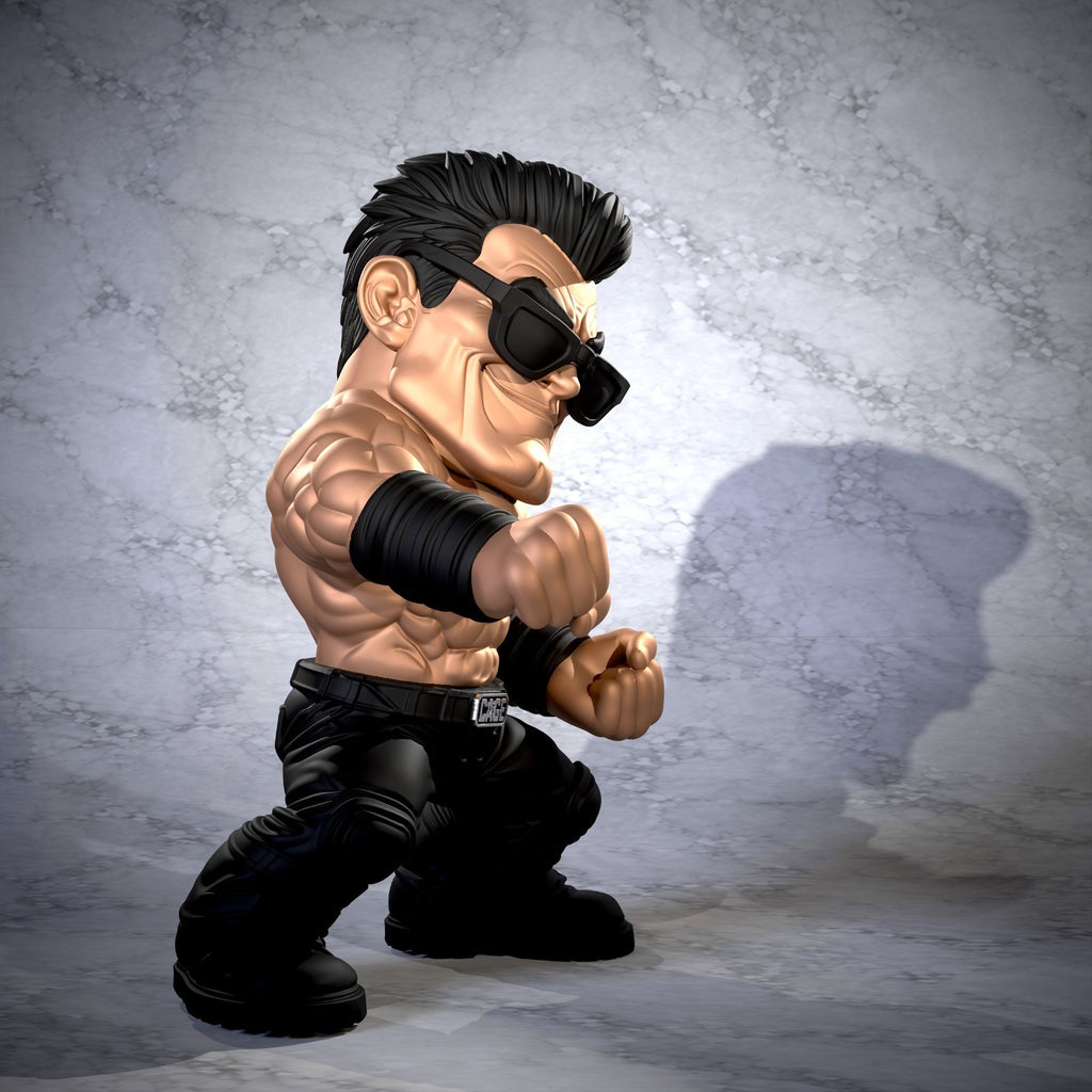 Johnny Cage Mortal Kombat Fan Art Figure Full Colour 3D Printed Statue