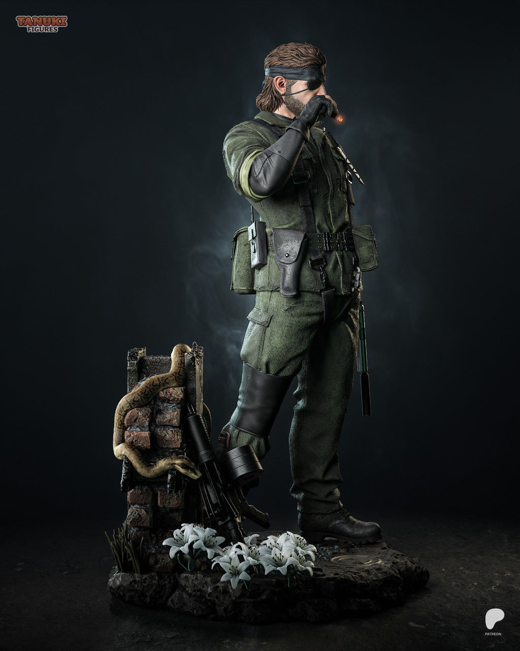 Big Boss (Metal Gear) 3D Printed Garage Kit Figure