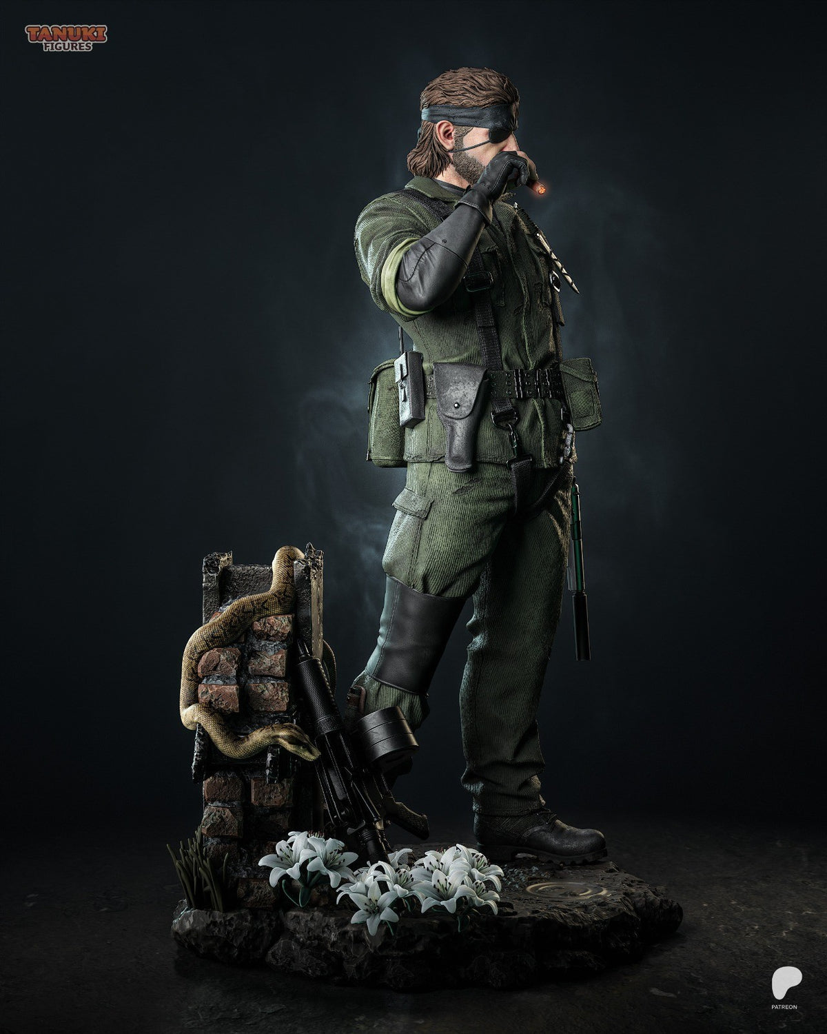 Big Boss (Metal Gear) 3D Printed Garage Kit Figure