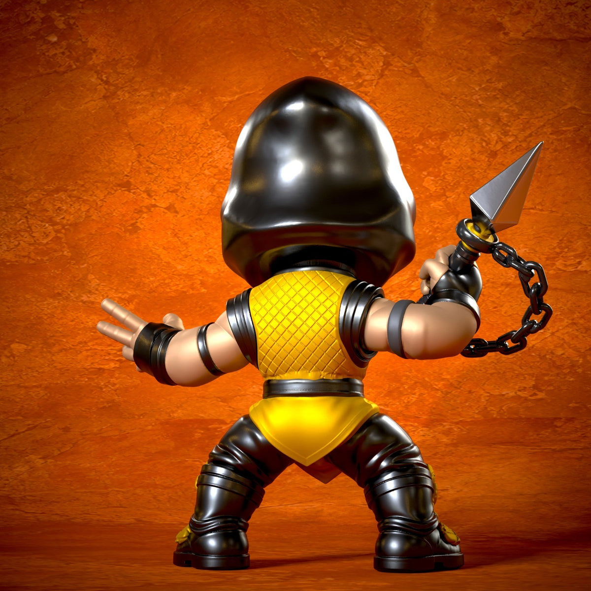 Scorpion Mortal Kombat Fan Art Figure Full Colour 3D Printed Statue