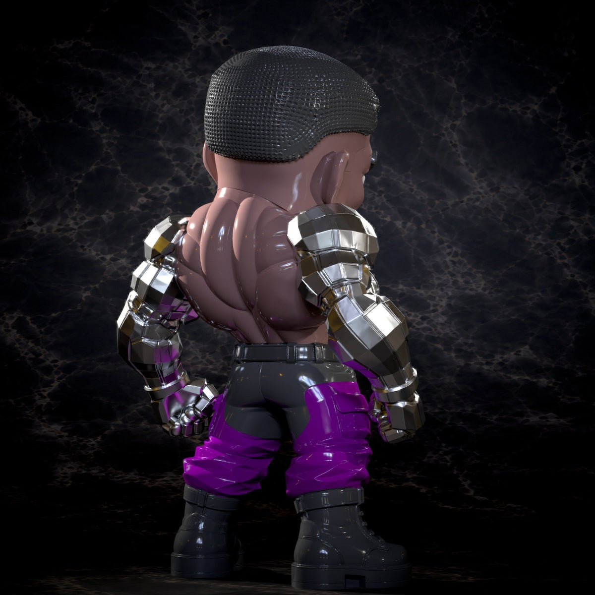 Jax Mortal Kombat Fan Art Figure Full Colour 3D Printed Statue