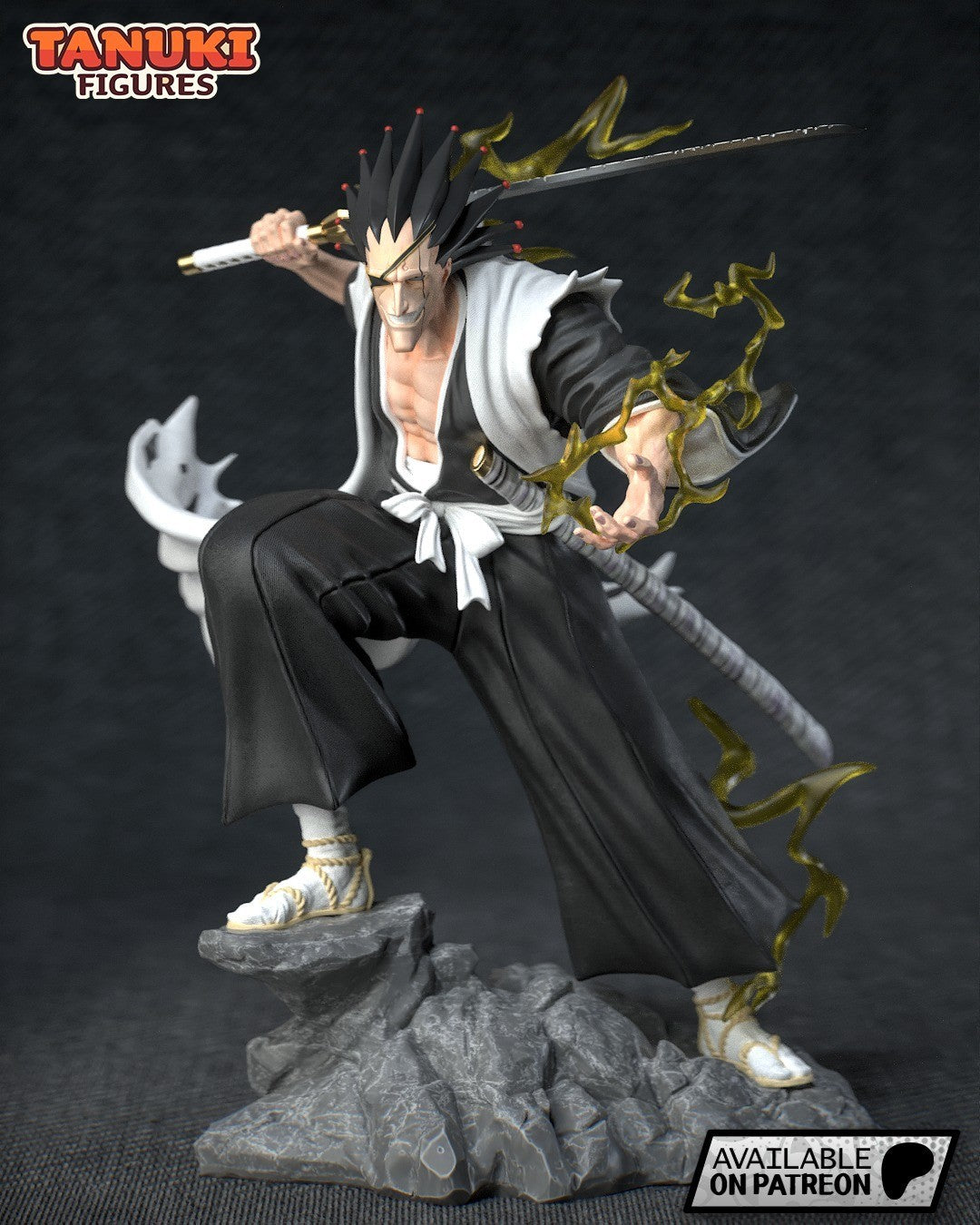 Zaraki Kenpachi (Bleach) 3D Printed Garage Kit Figure