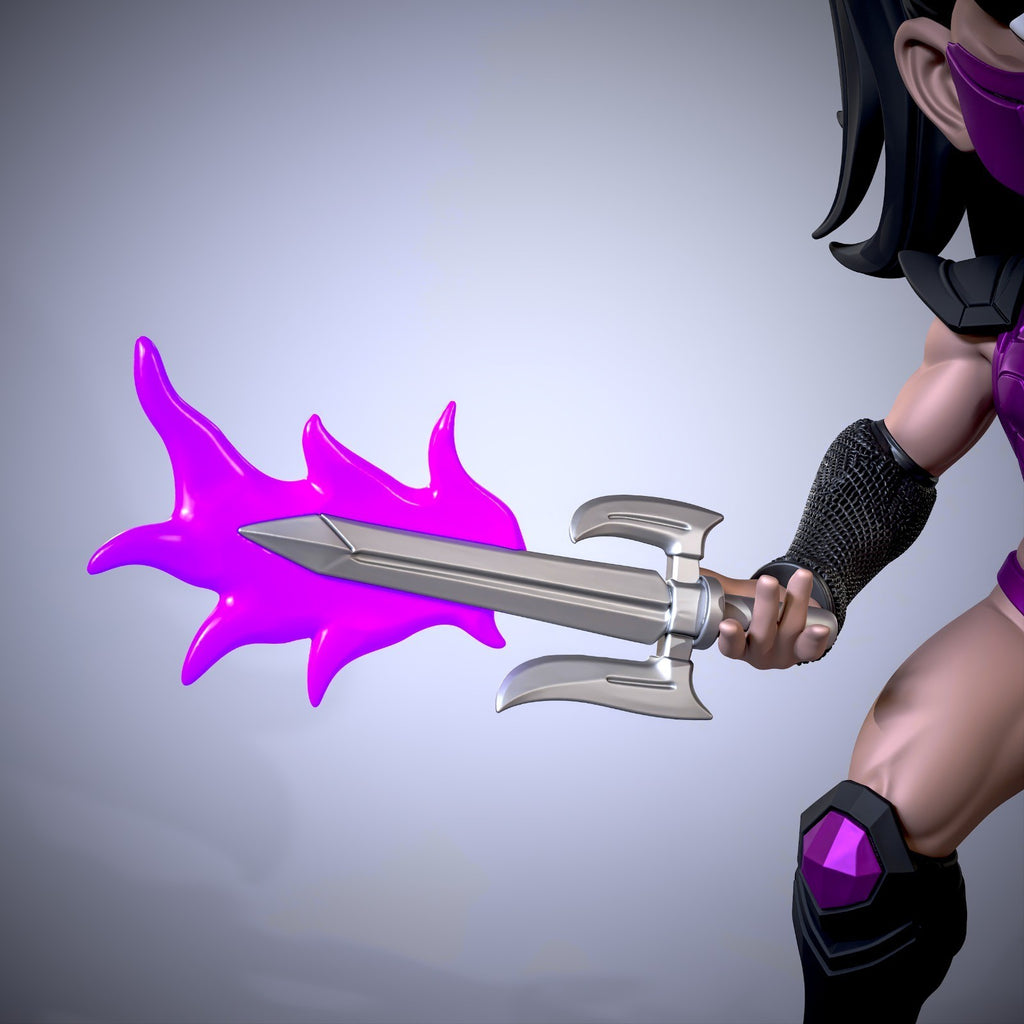 Mileena Mortal Kombat Fan Art Figure Full Colour 3D Printed Statue