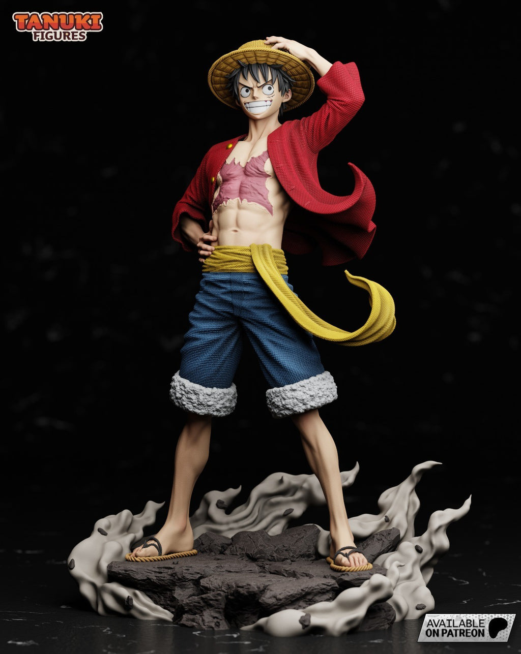 Luffy (One Piece) 3D Printed Garage Kit Figure