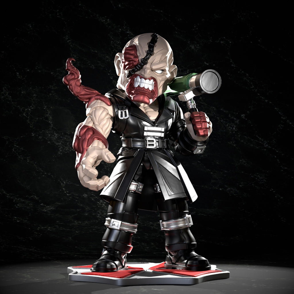 Nemesis Resident Evil Fan Art Figure Full Colour 3D Printed Statue