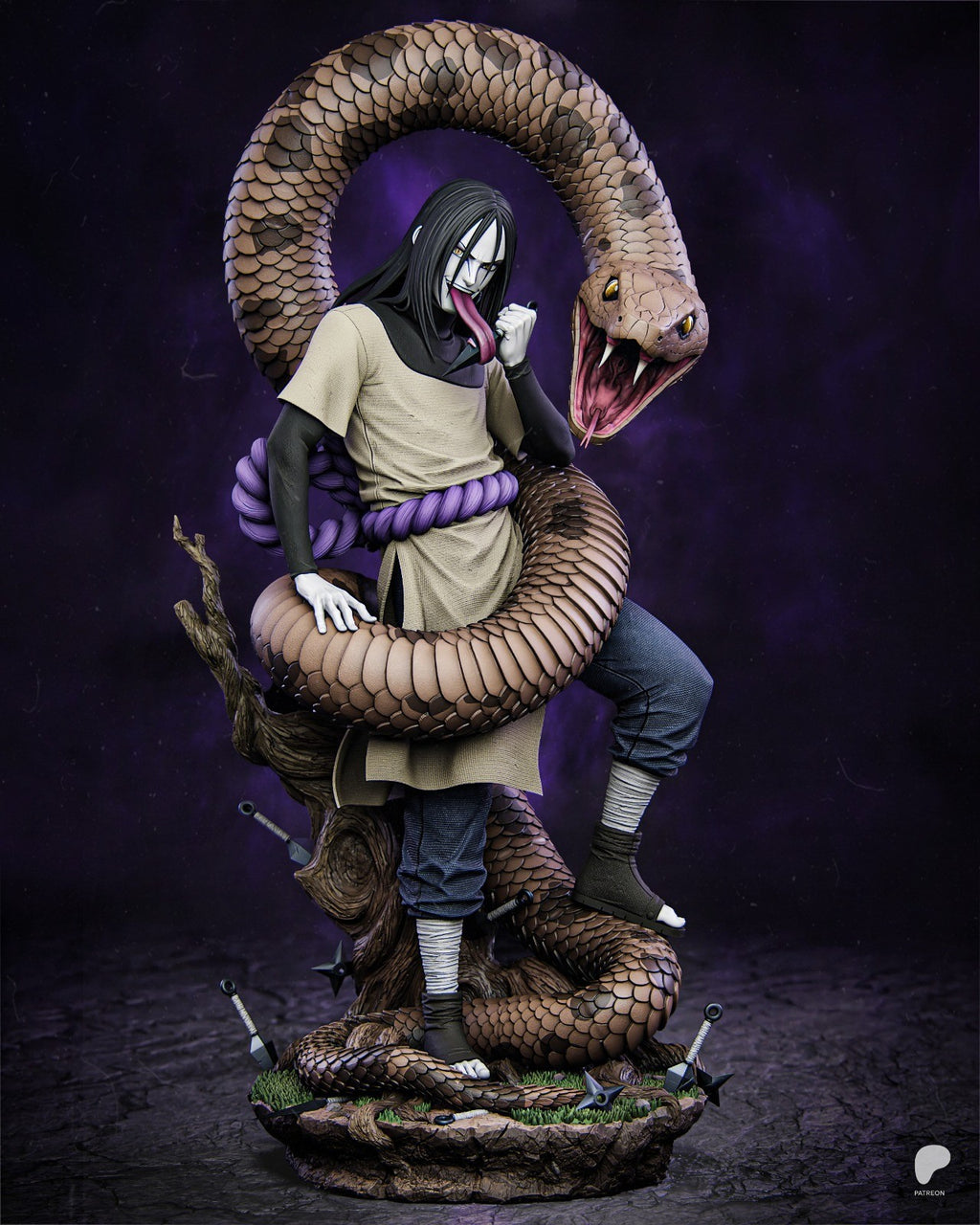 Orochimaru (Naruto) 3D Printed Garage Kit Figure