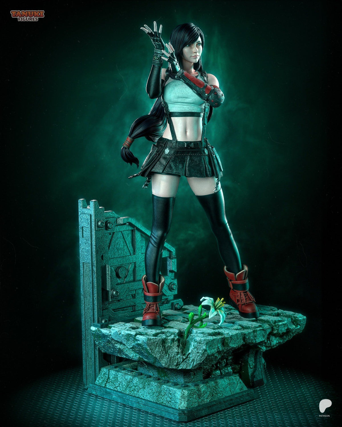 Tifa (Final Fantasy VII) 3D Printed Garage Kit Figure