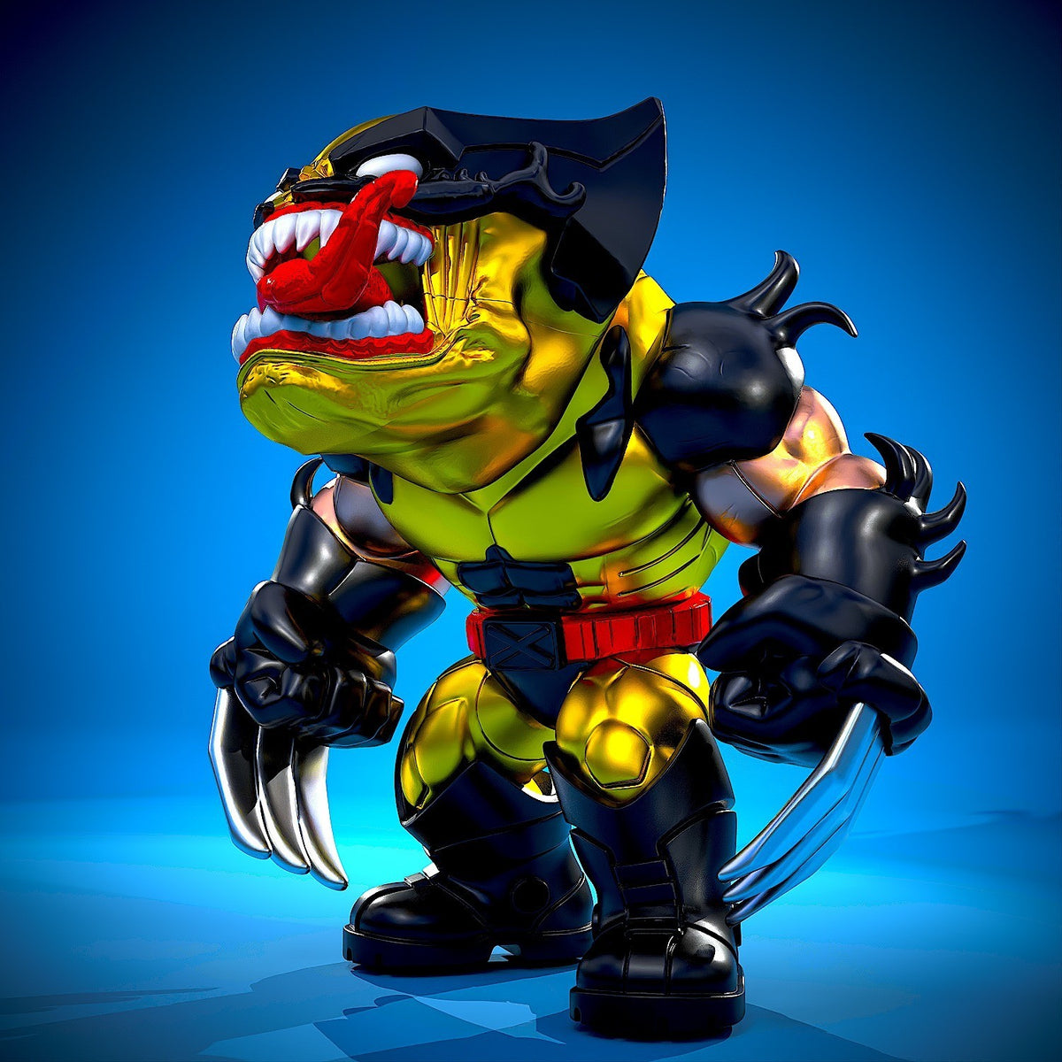 Venom x Wolverine Marvel Fan Art Figure Full Colour 3D Printed Statue
