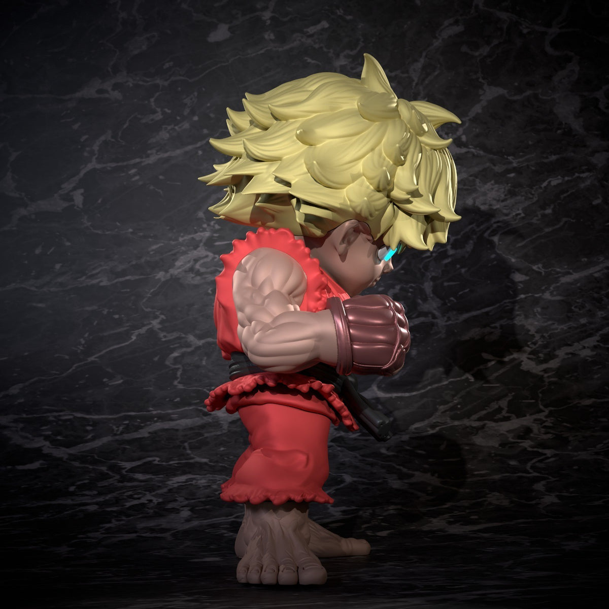 Ken Street Fighter Fan Art Figure Full Colour 3D Printed Statue