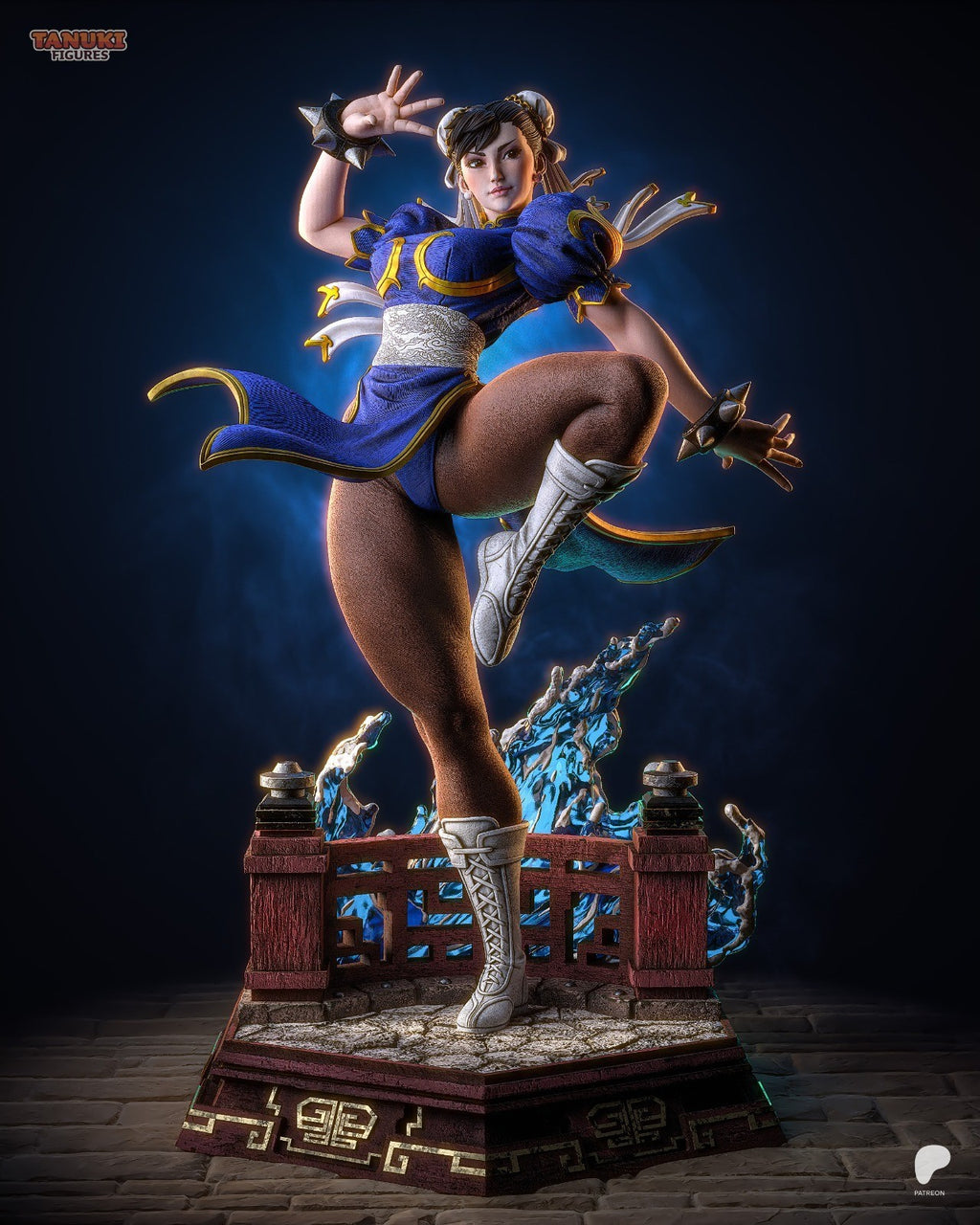 Chun-Li (Street Fighter) 3D Printed Garage Kit Figure
