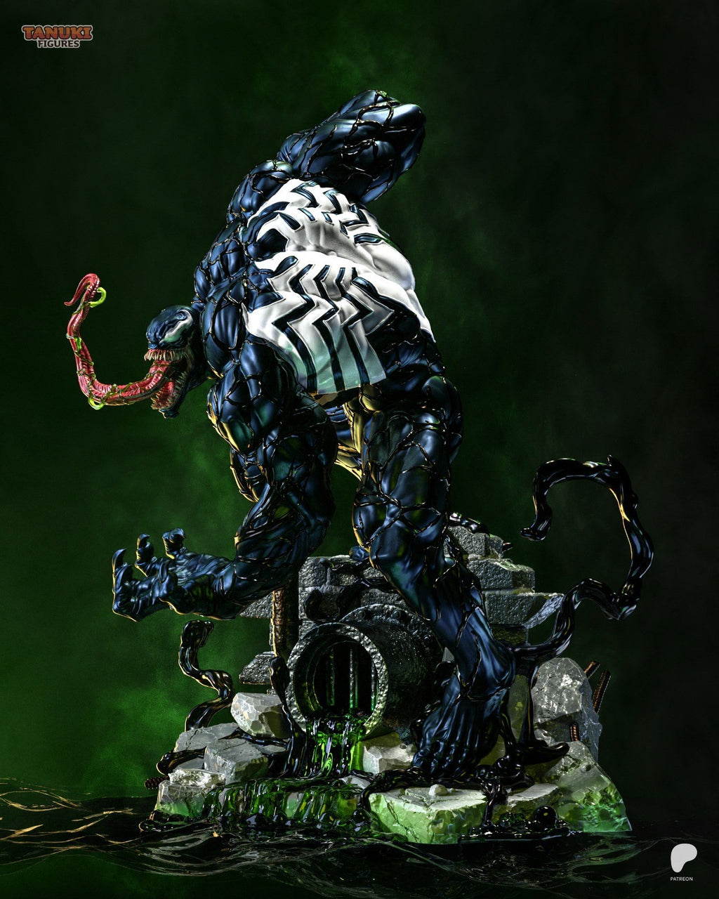Venom (Spider-Man) 3D Printed Garage Kit Figure