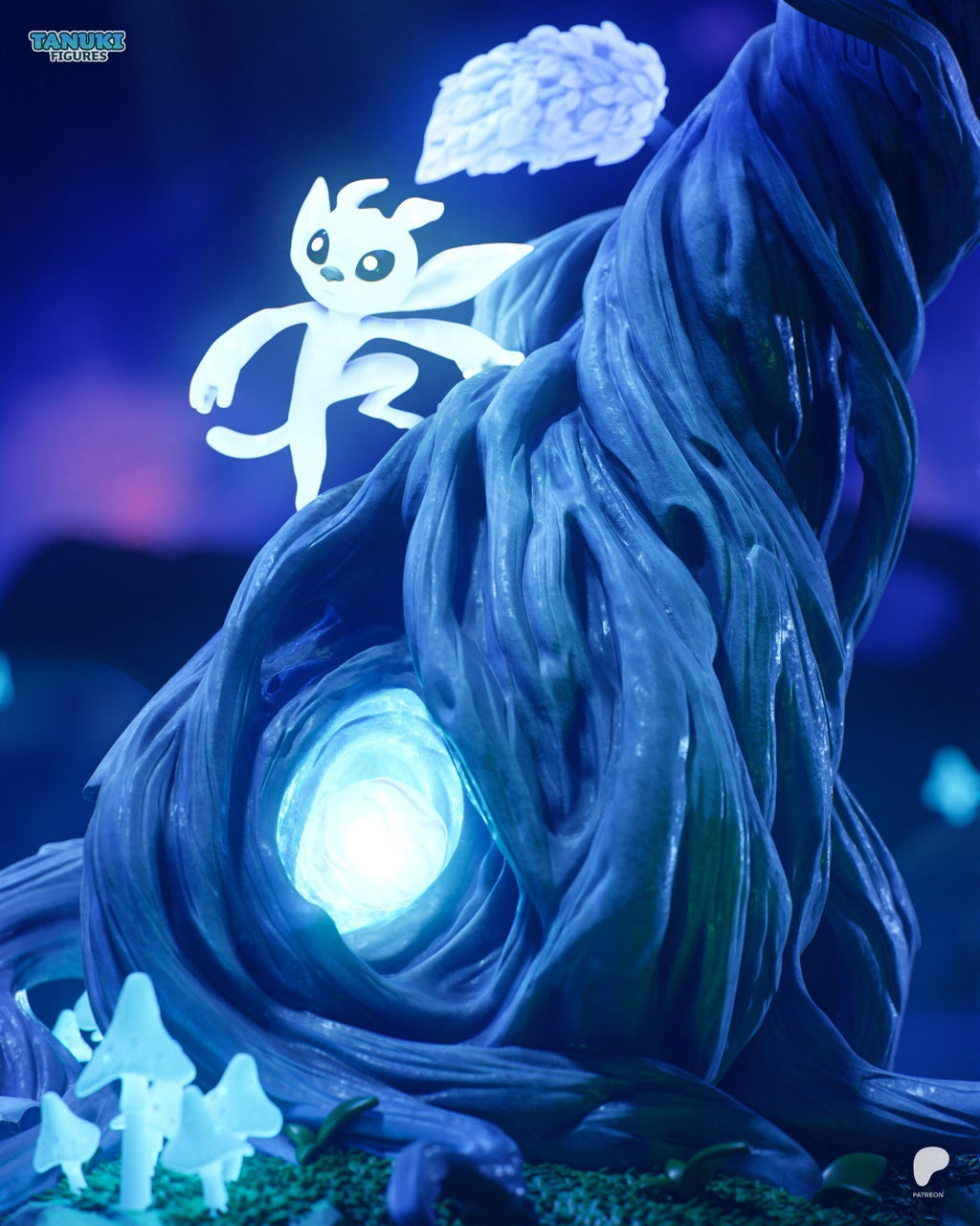 Ori Toon (Ori and the Blind Forest) 3D Printed Garage Kit Figure