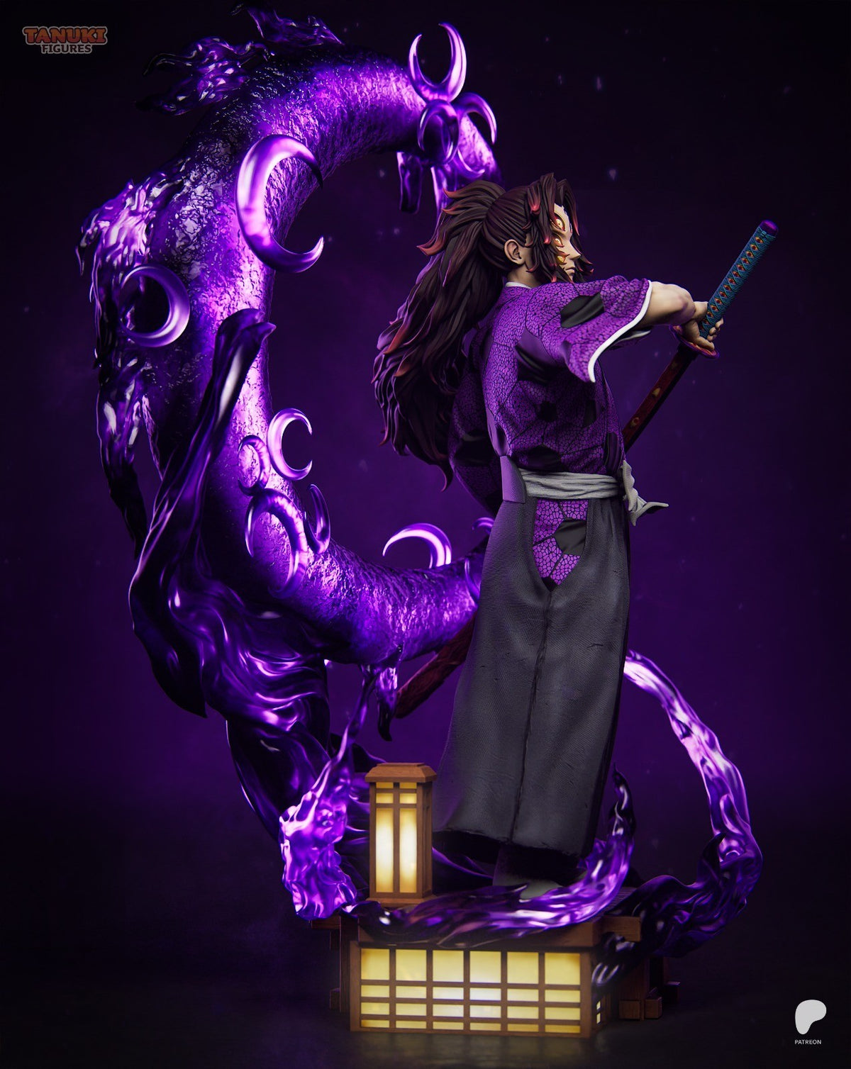 Kokushibo (Demon Slayer) 3D Printed Garage Kit Figure
